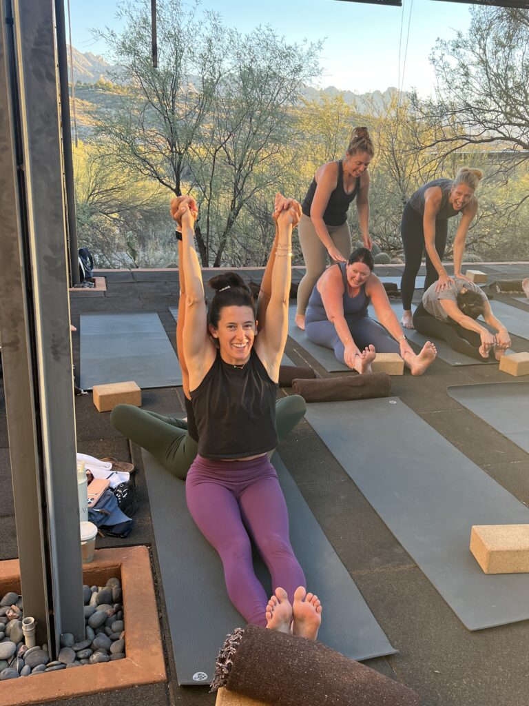 Women experiencing transformation at Miraval Arizona wellness retreat