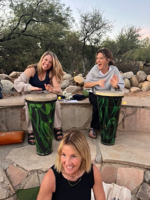 Spiritual drumming ceremony at Miraval Arizona retreat
