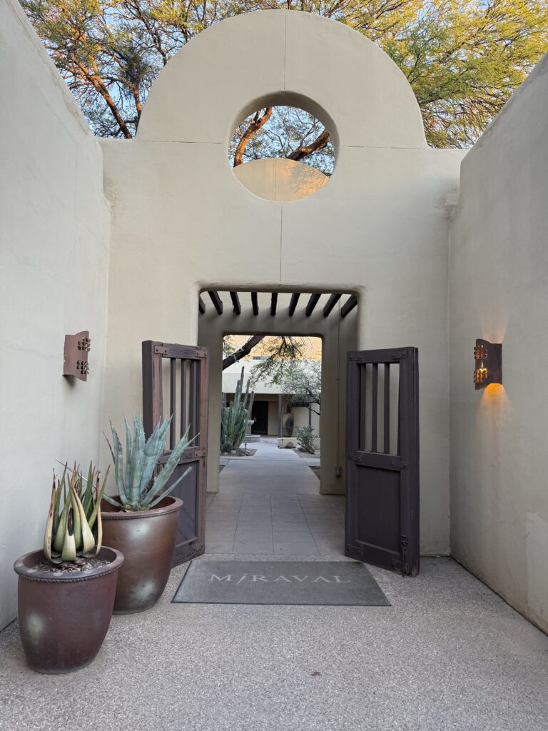 Miraval Arizona entrance luxury wellness retreat destination