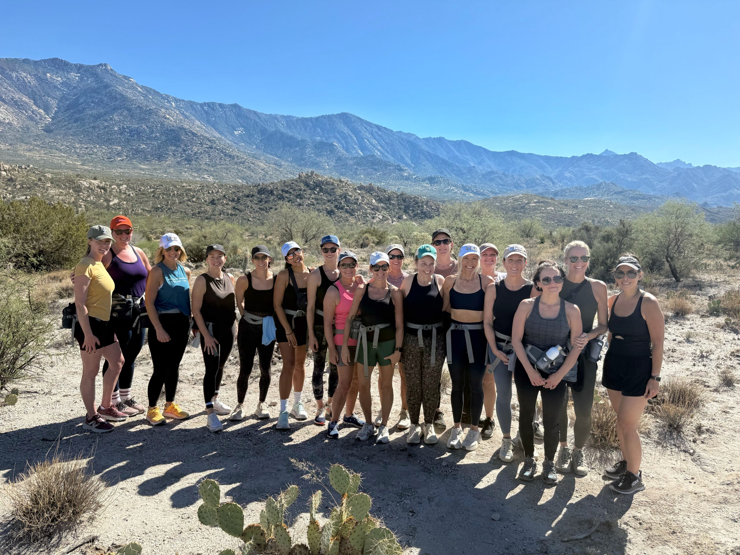 Group of 18 women at Miraval Arizona luxury wellness retreat November 2025